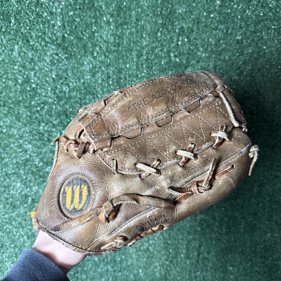Wilson Other - Vintage Wilson THE A2000 XL Leather Baseball Glove Dual Hinge RHT Made in Japan